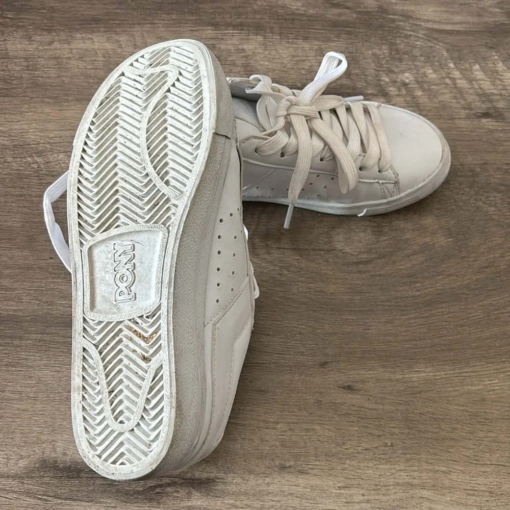 Pony white lace up sneakers size 4.5